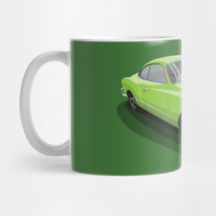 karmann ghia in light green Mug